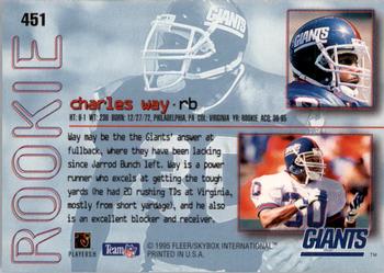 1995 Ultra #451 Charles Way Back