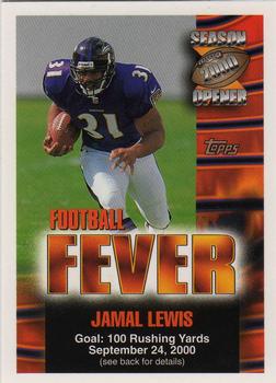 2000 Topps Season Opener - Football Fever #NNO Jamal Lewis Front