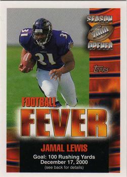 2000 Topps Season Opener - Football Fever #NNO Jamal Lewis Front