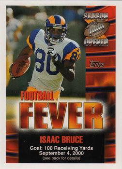 2000 Topps Season Opener - Football Fever #NNO Isaac Bruce Front