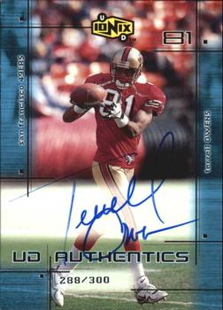 2000 UD Ionix - UD Authentics #TO Terrell Owens Front