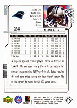 2000 Upper Deck MVP - Silver Script #27 Michael Bates Back