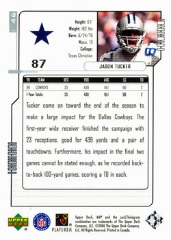 2000 Upper Deck MVP - Silver Script #46 Jason Tucker Back