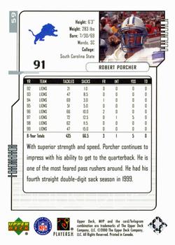 2000 Upper Deck MVP - Silver Script #59 Robert Porcher Back