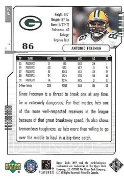 2000 Upper Deck MVP - Silver Script #63 Antonio Freeman Back