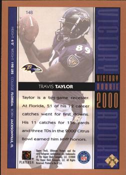 2000 Upper Deck Ultimate Victory - Parallel #148 Travis Taylor Back