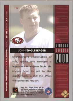 2000 Upper Deck Ultimate Victory - Parallel 100 #122 John Engelberger Back