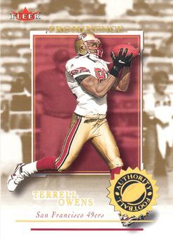 2001 Fleer Authority - Prominence SN125 #43 Terrell Owens Front