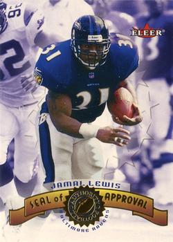 2001 Fleer Authority - Seal of Approval #9 SA Jamal Lewis Front