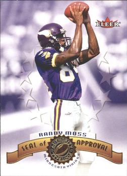 2001 Fleer Authority - Seal of Approval #12 SA Randy Moss Front