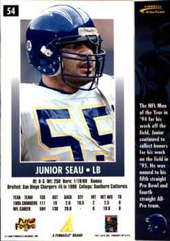 1996 Action Packed #54 Junior Seau Back