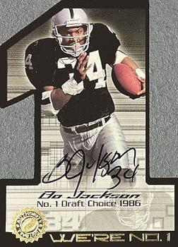 2001 Fleer Authority - We're Number One Autographs #NNO Bo Jackson Front
