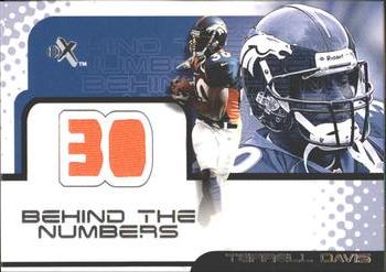 2001 Fleer E-X - Behind the Numbers #NNO Terrell Davis Front