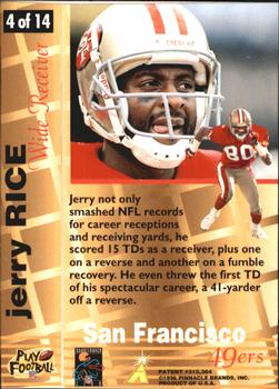 1996 Action Packed - 24kt Gold #4 Jerry Rice Back