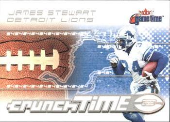 2001 Fleer Game Time - Crunch Time #3 CT James Stewart Front