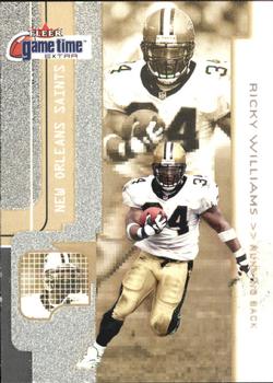 2001 Fleer Game Time - Extra #99 Ricky Williams Front