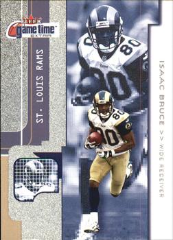 2001 Fleer Game Time - Extra #100 Isaac Bruce Front