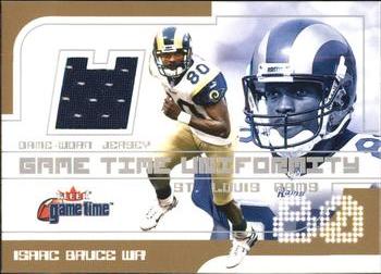 2001 Fleer Game Time - Uniformity #NNO Isaac Bruce Front