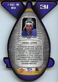 2001 Fleer Genuine - Seek and Deploy #1 SD Jamal Lewis Back