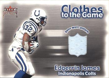2001 Fleer Premium - Clothes to the Game #NNO Edgerrin James Front