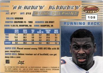 1996 Bowman's Best #108 Terry Kirby Back