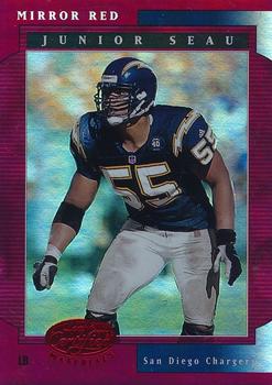 2001 Leaf Certified Materials - Mirror Red #53 Junior Seau Front