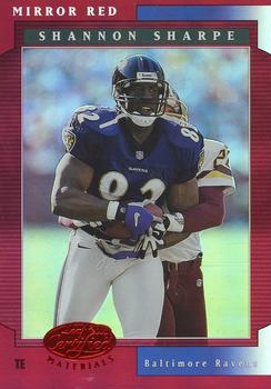 2001 Leaf Certified Materials - Mirror Red #79 Shannon Sharpe Front