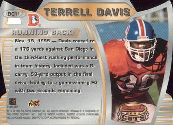 1996 Bowman's Best - Best Cuts #BC11 Terrell Davis Back