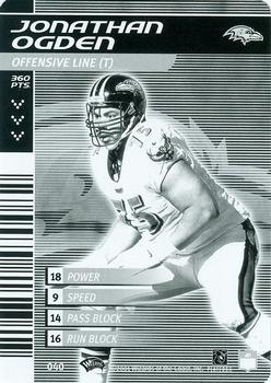 2001 NFL Showdown 1st Edition - Monochrome #040 Jonathan Ogden Front