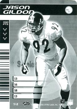2001 NFL Showdown 1st Edition - Monochrome #348 Jason Gildon Front