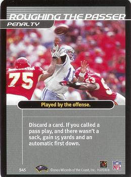 2001 NFL Showdown 1st Edition - Strategy #S45 Roughing the Passer Front