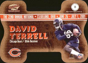 2001 Pacific - Brown Royale #8 Kevin Johnson / David Terrell Back
