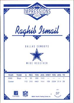 2001 Pacific Canvas Impressions - Retail #37 Raghib Ismail Back