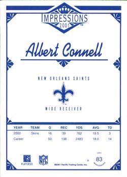 2001 Pacific Canvas Impressions - Retail #83 Albert Connell Back