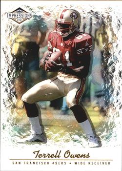 2001 Pacific Canvas Impressions - Retail #123 Terrell Owens Front