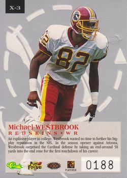 1996 Classic NFL Experience - X #X-3 Michael Westbrook Back
