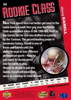 1996 Collector's Choice #34 Danny Kanell Back