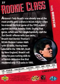 1996 Collector's Choice #37 Tedy Bruschi Back