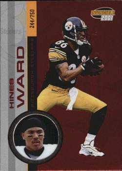 2001 Pacific Invincible - Red #197 Hines Ward Front