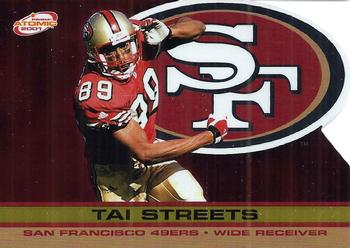2001 Pacific Prism Atomic - Gold #129 Tai Streets Front