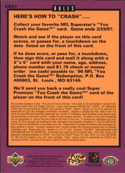 1996 Collector's Choice - You Crash the Game Silver #CG27 Rashaan Salaam Back