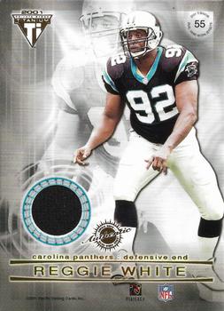 2001 Pacific Private Stock Titanium - Double-Sided Dual Game-Worn Jerseys #55 Isaac Byrd / Reggie White Back