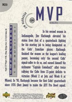 1996 Collector's Choice - MVPs #M20 Jim Harbaugh Back