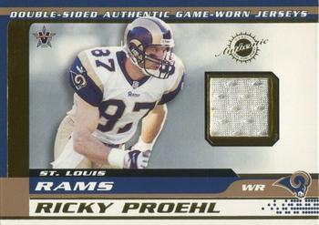 2001 Pacific Vanguard - Double Sided Jerseys #23 Jason Tucker / Ricky Proehl Front