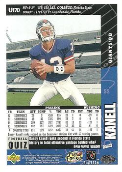 1996 Collector's Choice Update #U170 Danny Kanell Back