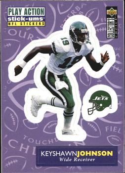 1996 Collector's Choice Update - Play Action Stick-Ums #S19 Keyshawn Johnson Front