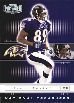2001 Playoff Preferred - National Treasures Silver #3 Travis Taylor Front