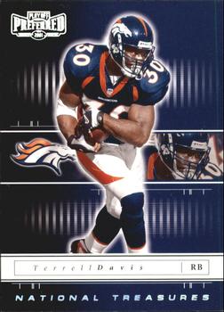 2001 Playoff Preferred - National Treasures Silver #13 Terrell Davis Front