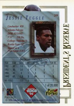 1996 Collector's Edge President's Reserve #209 Jessie Tuggle Back