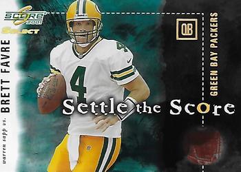 2001 Score Select - Settle the Score #SS-13 Brett Favre / Warren Sapp Front